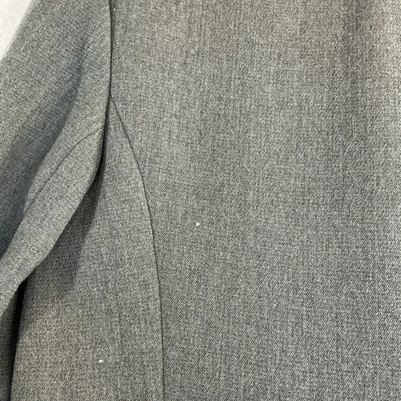 Vintage Betty Rose Gray Wool Jacket Double Breasted 1960s Mod Coat Damage - Picture 15 of 16